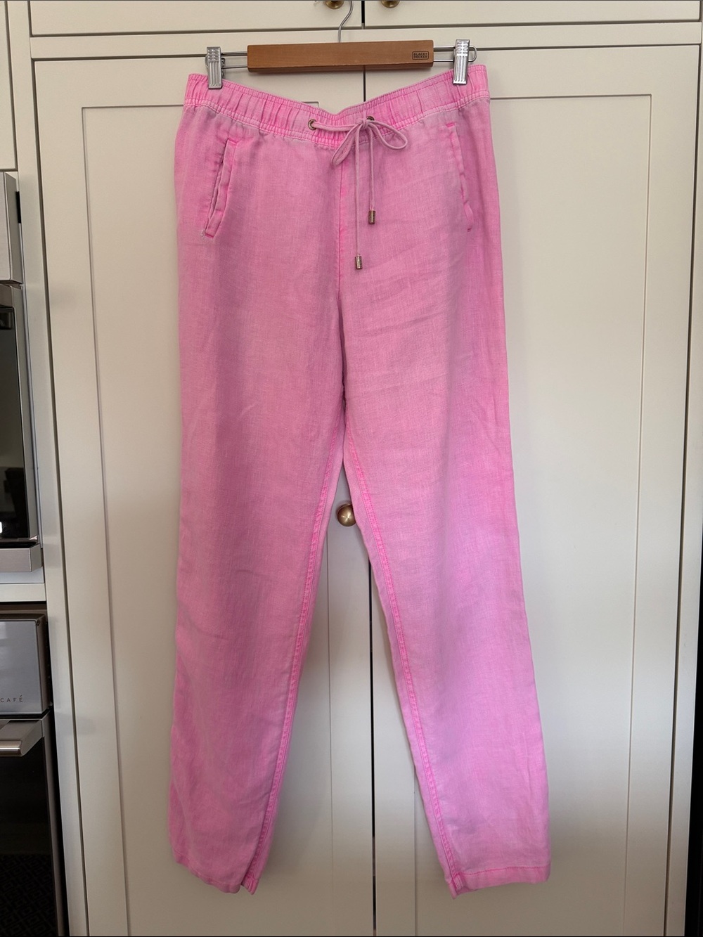 Lilly Pulitzer Hot Pink Linen-Blend Pants